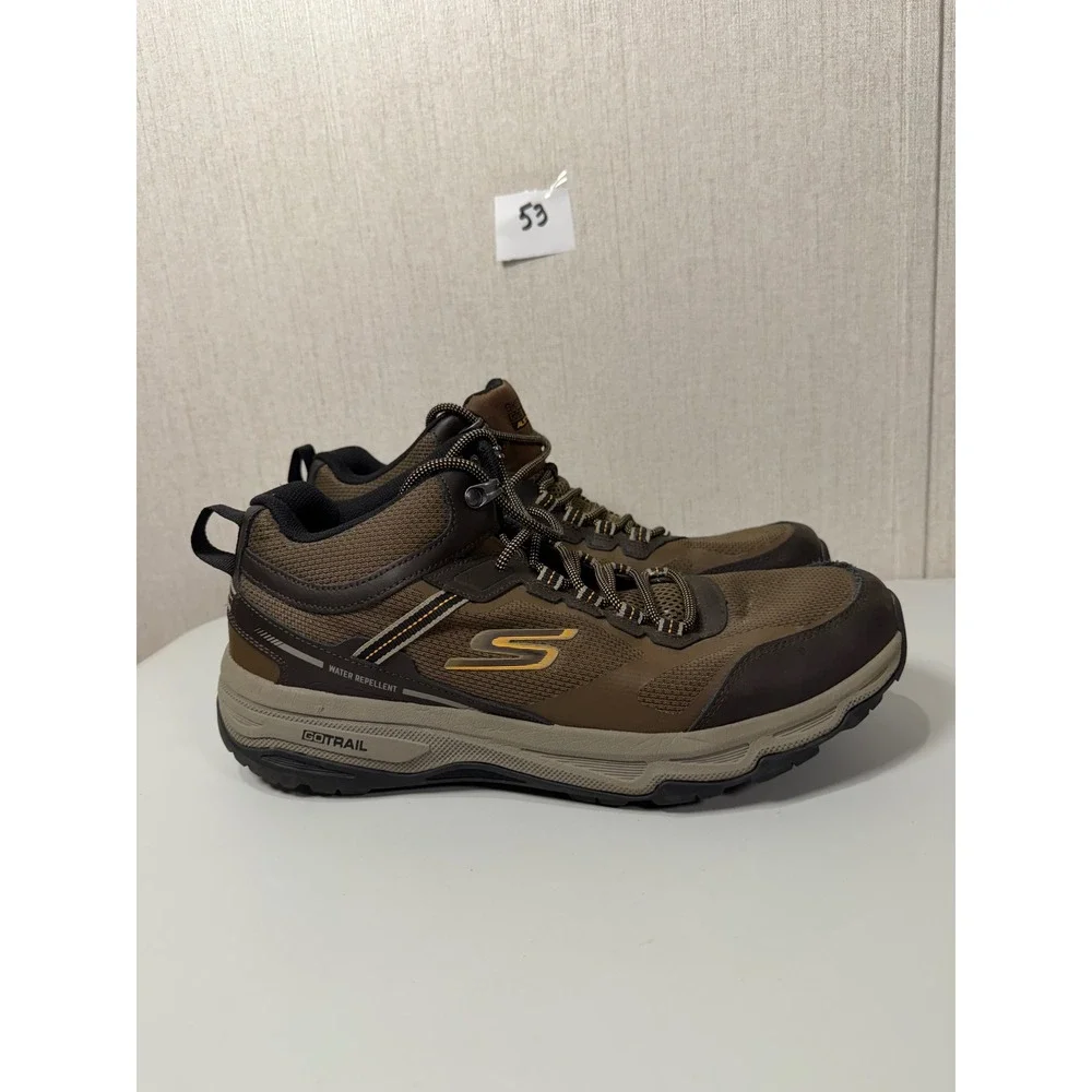 Skechers GoTrail Altitude Mens Brown Water Repellent Hiking Boots 220920 Size 12